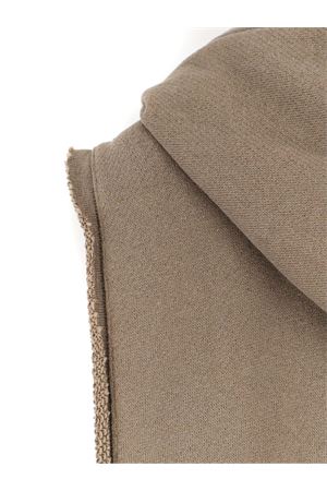 Brown cotton SL Hoodie RICK OWENS | RU01F2153JNT34